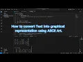 How To Convert Text To Graphical Representation ASCII Art