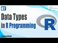 Data Types in R Programming in Hindi R Programming Tutorial for Beginners