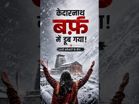 बर्फ में डूब गया केदारनाथ... Never-Seen Video of Kedarnath