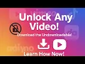 Ultimate Guide: Download Undownloadable Videos Easily!
