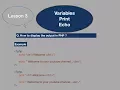 PHP tutorial 3 Declare variable echo and print the variable in php