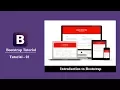 Bootstrap tutorial 1 - Introduction to bootstrap