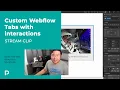 Custom Webflow Tabs with interactions - Stream Clip