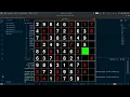 sudoku solver visualisation pygame