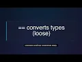 JavaScript Equality vs Explained Once and For All