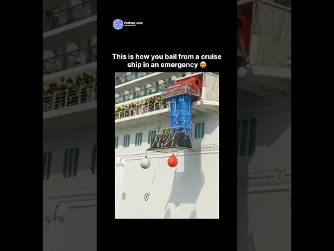 This is how you bail from a cruise ship in an emergency 😍