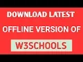 download latest offline version of w3schools w3schools