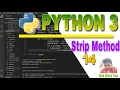 Strip method in python in Hindi Strip Methods
