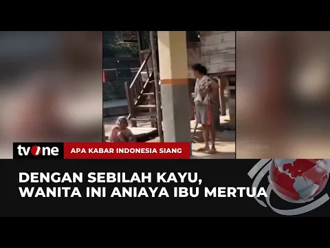Video Amatir Menantu Kejam Aniaya Ibu Mertua dengan Sebilah Kayu