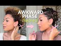 Curly pixie SHAPING TRIM STYLE 6 month growth check in hair vlog