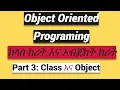 JAVA tutorial - Part 3 OOP Class Object
