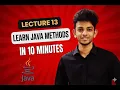 Java Methods in 10 Mins Syntax Access Specifiers Return Types Method Call Lecture 13 Tamil