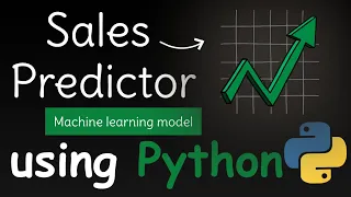 I CREATE SALES PREDICTOR MACHINE LEARNING MODEL USING PYTHON Machine learning projects