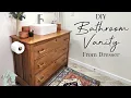 DRESSER into BATHROOM VANITY Vessel Sink Vanity