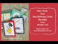Lots of ways to use the Hey Chick products from Stampin Up and make a card step by step