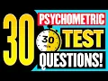 30 PSYCHOMETRIC TEST QUESTIONS ANSWERS WITH EXPLAINED SOLUTIONS PASS WITH 100