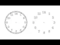Outline Clock Face Template Cricut Silhouette Svg Vector Clip Art Design Eps Png Dxf Cut File