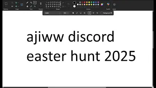 ajiww easter egg hunt 2025