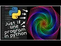 Simple 18 Line Python Code Code is in Description Using Turtle