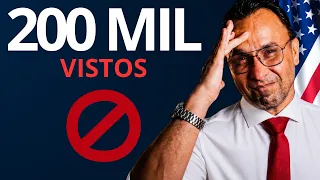 Os EUA vão CANCELAR 200 MIL Vistos IMEDIATAMENTE (Saiba QUAIS) 🇺🇸🚫
