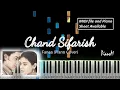 Chand Sifarish | Fanaa | Aamir Khan, Kajol | Shaan, Kailash Kher | Piano Cover | MIDI \u0026 Piano Sheet