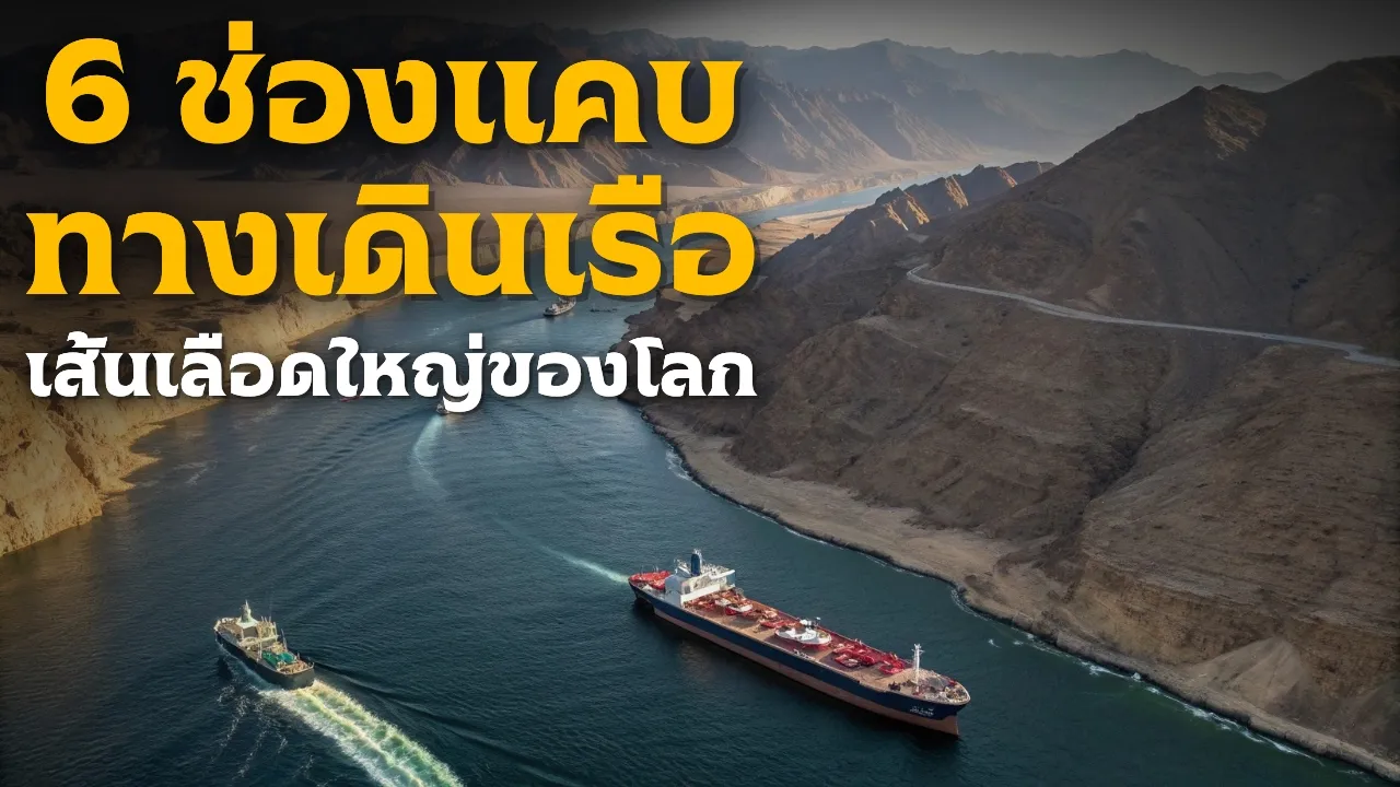 6 ช่องแคบเดินเรือ ท้าวิกฤติการค้าโลก