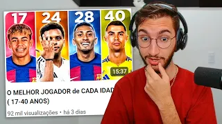 O MELHOR JOGADOR de CADA IDADE ( 17-40 ANOS)