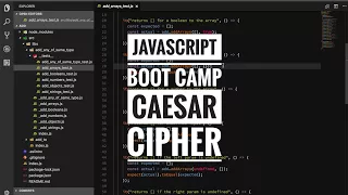 Javascript boot camp - Caesar cipher