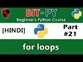HINDI BIT-PY Beginner s Python Course Part for loop