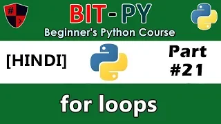 HINDI BIT-PY Beginner s Python Course Part for loop