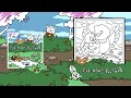 Cute Animal Friends Hugging on a Picnic Blanket Colouring Friends in the Park