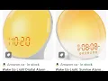 Amazon Sunrise Clock - how to set time set alarm etc