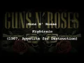 GN'R - Nightrain - Lyrics