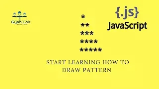 star pattern in javascript for loop in javascript