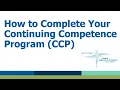 How to Complete Your Continuing Competence Program ACMDTT