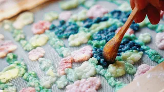 MAKING PAPER : full process & watercolor painting ● asmr