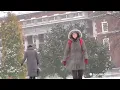 Syracuse Orange welcomes the white snow