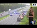 Deadly crash involving 2 semis shuts down southbound I-95 in Ormond Beach