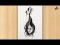 Dark Art Horror Drawing Easy Horror Concept Doodle Art Tutorial Scary Sketchbook Ideas