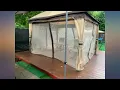 Outsunny 12 x 10 2-Level Outdoor Gazebo Canopy Tent for Patio with Zippered Mesh review