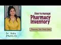 How to manage pharmacy inventory Pharmacy inventory management Pharmacy tech study guide