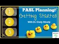 PASL Planning Getting Started