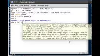 Python pxssh 01 Installing and Login