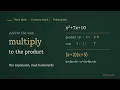 Why x sum x product Splits Into Those Two Numbers Think Math Polynomials