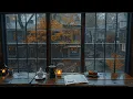 Download Lagu Soft Jazz Relaxing Music 🍁☕️ Cozy Autumn Coffee Shop Ambience with Rain Sounds to Work, Focus, Study