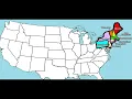 USA Northeastern States - Rap the Map to learn the states capitals SHORT VERSION