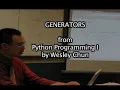 The BASICS of Python generators in 6 MINUTES