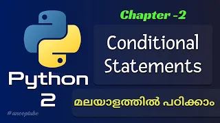 Python Conditional Statements Python Tutorial 2 Python Tutorial in Malayalam
