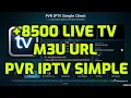 Free 2500 Live TV on Kodi 2016 PVR IPTV Simple Client M3U URL