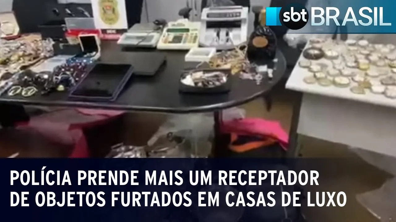 Polícia prende mais um receptador de objetos furtados em casas de luxo | SBT Brasil (30/06/23)